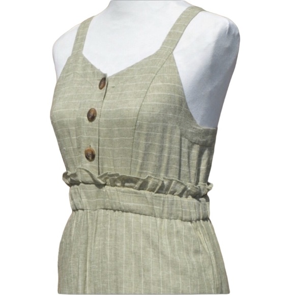 Romeo & Juliet Couture Pants - Romeo and Juliet Couture Linen Jumpsuit